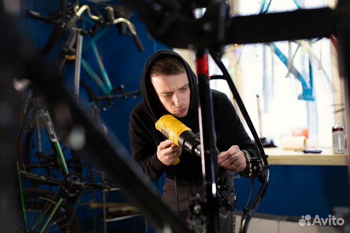 Оклейка велосипеда в бронепленку