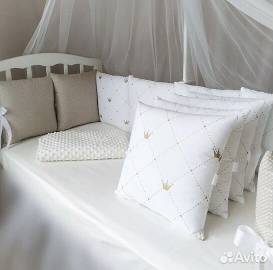 Любые бортики в детскую кроватку новые