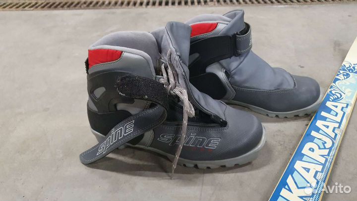 Лыжи беговые Karjala с ботинками и палочками