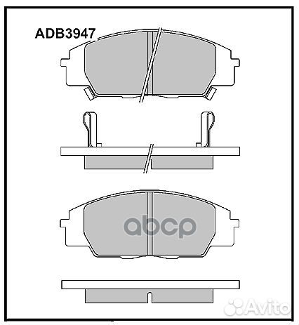 Колодки тормозные дисковые перед honda civi