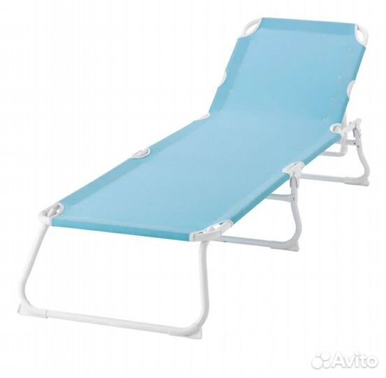 Шезлонг хомэ, голубой