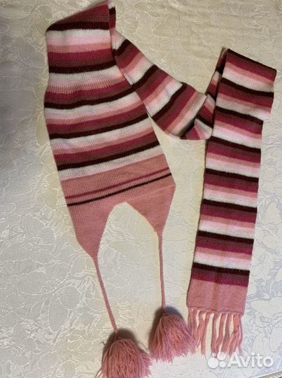 Шапка-шарф для девочки