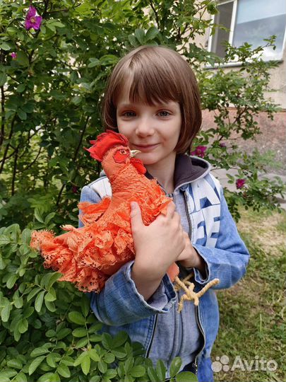 Интерьерная игрушка курица