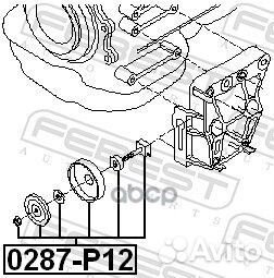 Ролик натяжной ремня грм Nissan Almera Tino/Puck