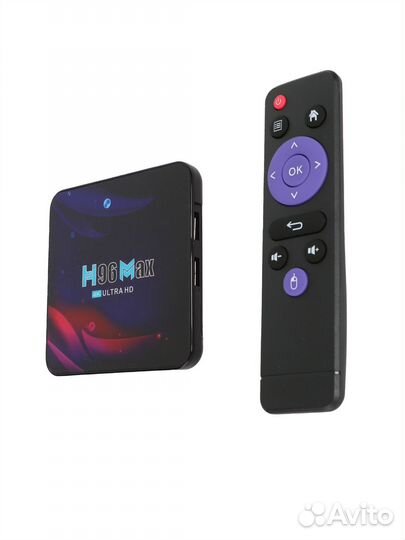 Смарт приставка андроид тв прошитая H96MAX 4/64GB