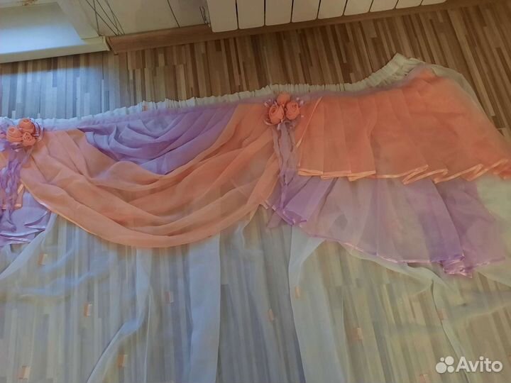 Тюль с ламбрекеном новый