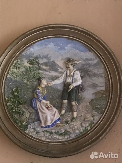 Тарелка настенная, керамика