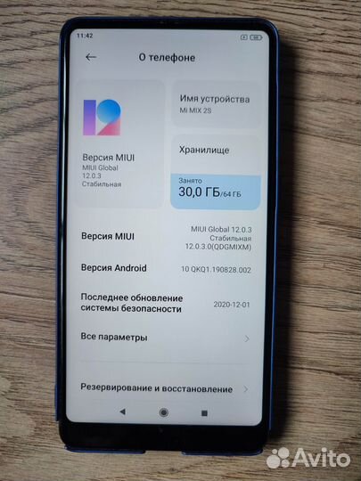 Xiaomi Mi Mix 2S, 6/64 ГБ