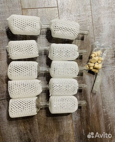 Бутылка 0,5 10 шт.с пробками и термоколпочками