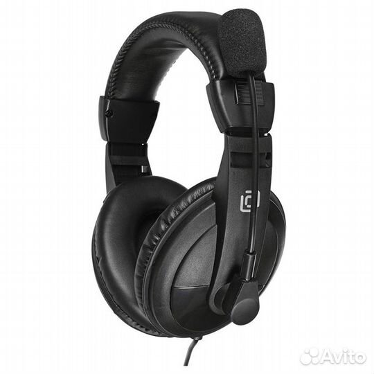 Наушники с микрофоном Oklick HS-M137V черные, mini