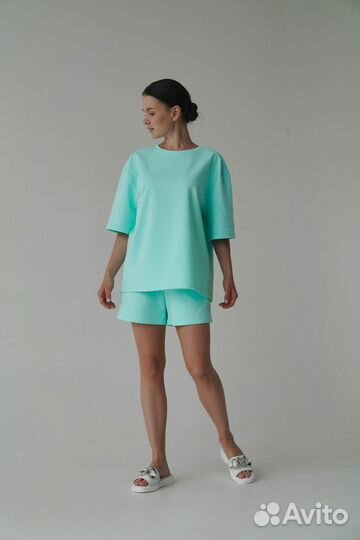Шорты короткие (44, тиффани)