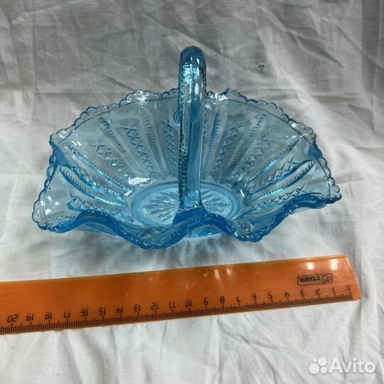 Старинная вазочка корзиночка отъ М.Ф. на 10 летъ