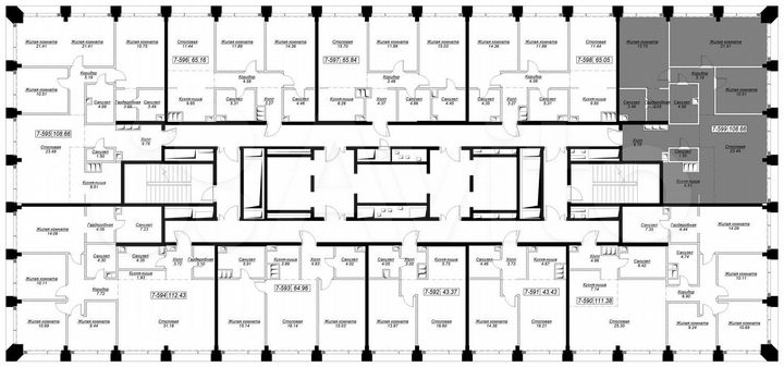 3-к. квартира, 108,4 м², 47/55 эт.