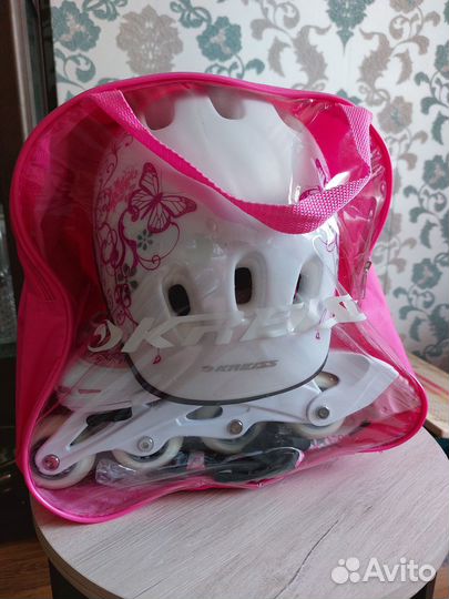 Роликовые коньки детские новые раздвижные
