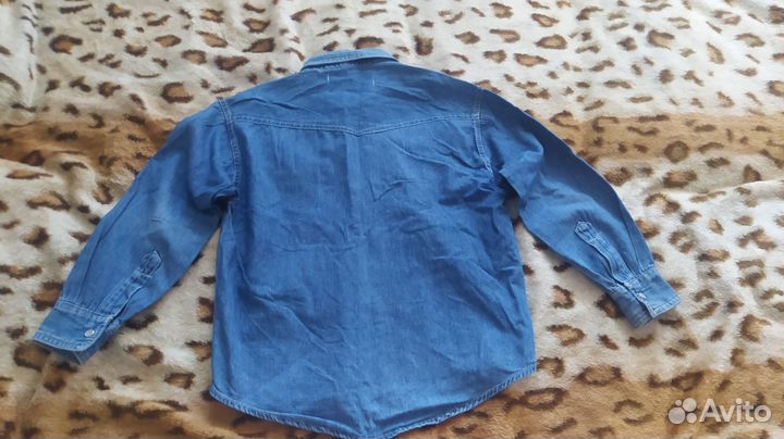 Джинсовая рубашка на мальчика