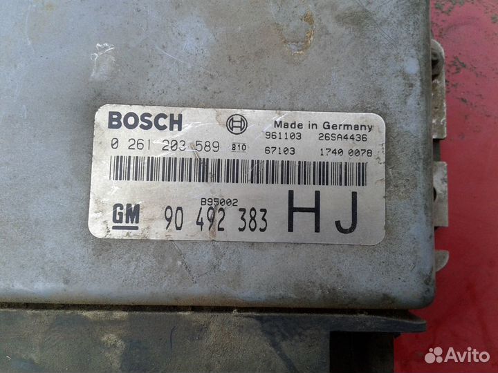 Блок управления двигателем опель омега x30xe