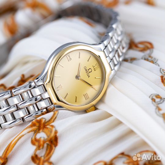 Оригинал Omega DeVille Symbol Золото/Сталь