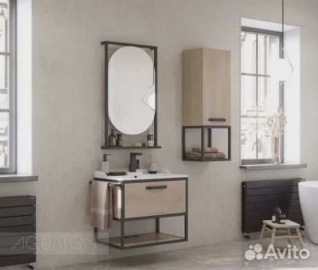 Тумба с раковиной aquaton (Акватон) 1a2423k1ltdu0
