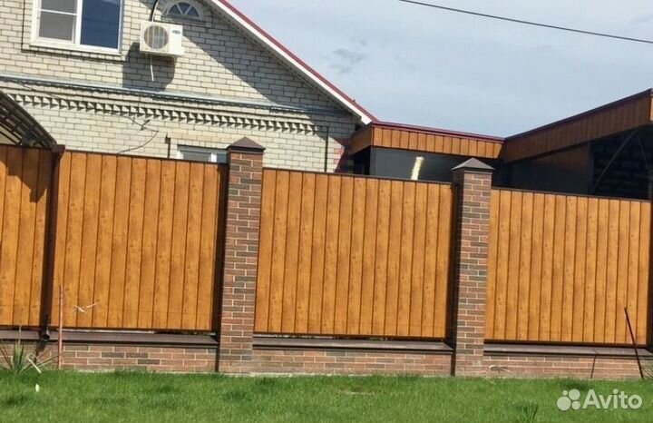 Забор металлический работа по договору быстро