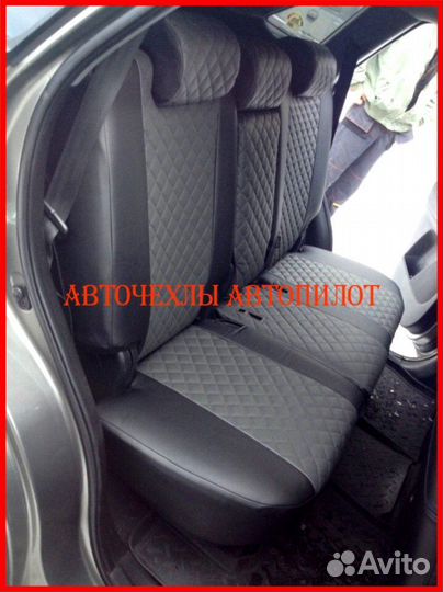 Чехлы Автопилот Kia Sorento 3 из экокожи Ромб