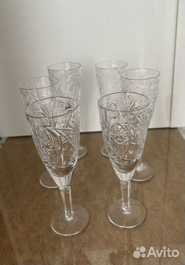 Фужеры для шампанского хрусталь