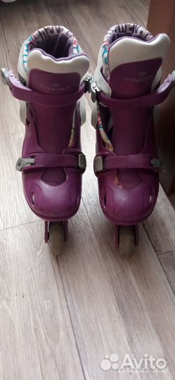 Роликовые коньки раздвижные, размер 34-37