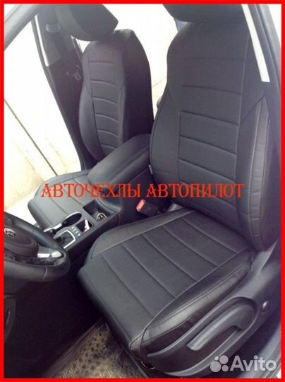 Чехлы Автопилот Kia Sportage 5 из экокожи чёрные