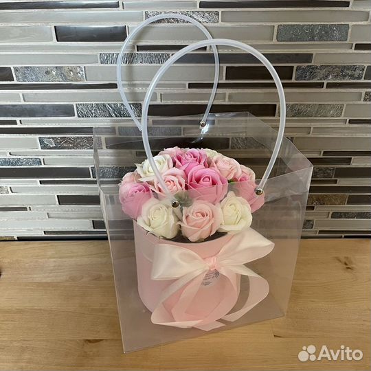 Букет из мыльных роз на 1 сентября