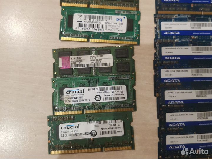 Оперативная память Ddr3 для ноутбука 2gb