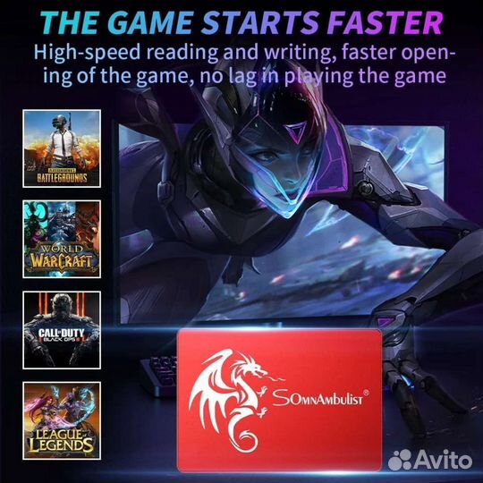 Новые SomnAmbulist SSD 120гб 240гб 512гб 1тб