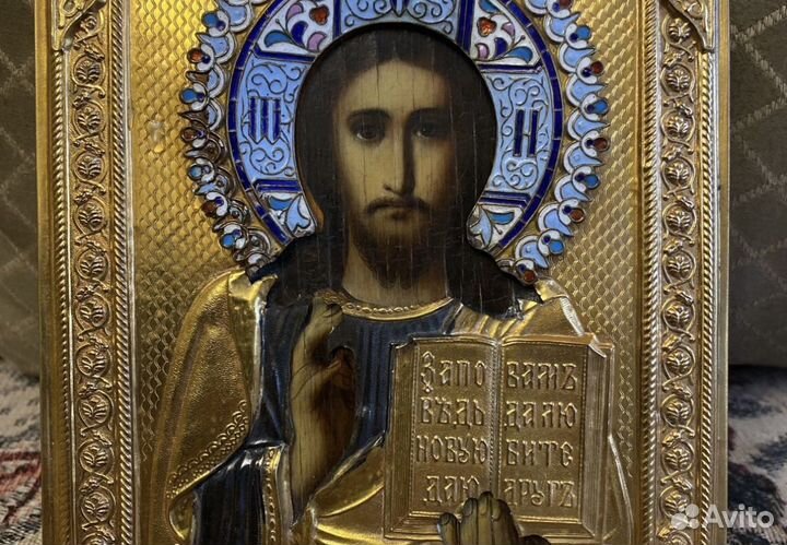 Икона Спаситель 19 век оригинал
