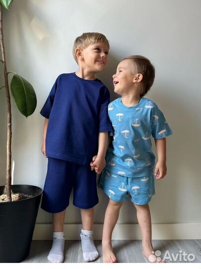 Костюм с шортами, муслин мальчик Zara,H&M 74-128