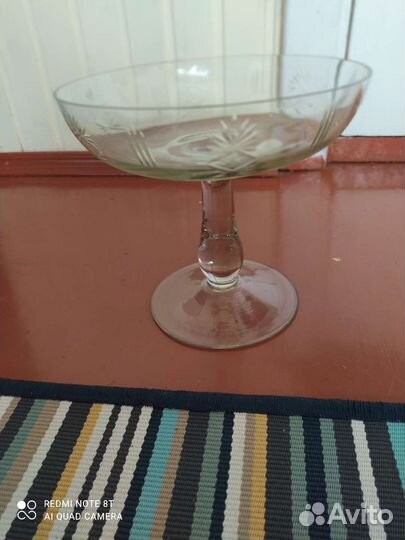 Ваза для фруктов на ножке СССР