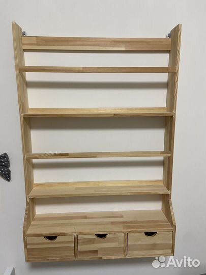 Деревянная Полка для книг в детскую