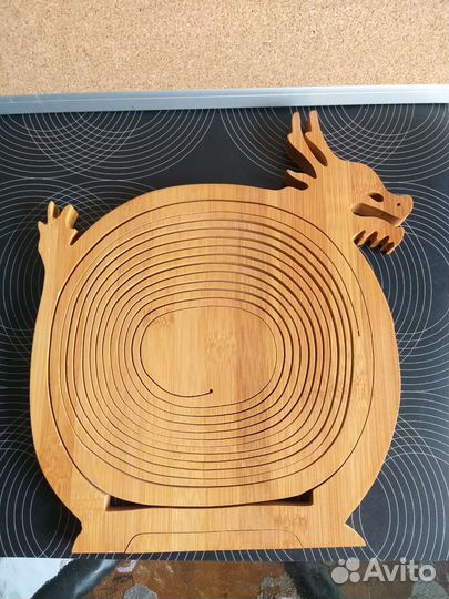 Фруктовница/хлебница складная дерево