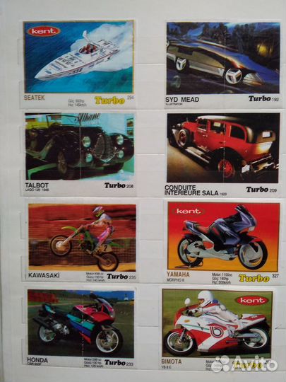 Вкладыши от жев.резинки и наклейки, начало 90-х гг