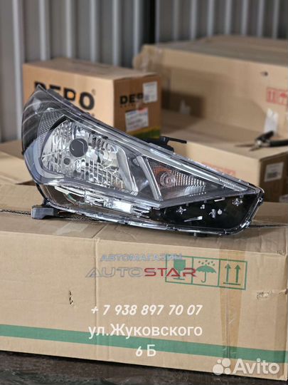 Фары hyundai solaris 2