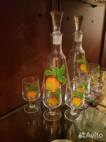 Графин с рюмками стекло СССР