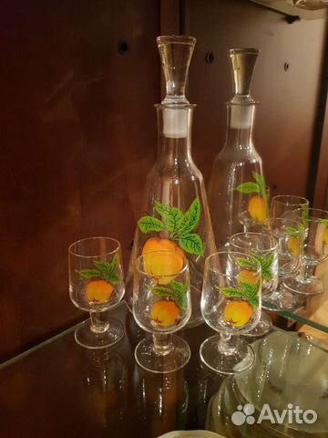 Графин с рюмками стекло СССР