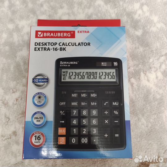 Калькулятор brauberg extra 16 BK