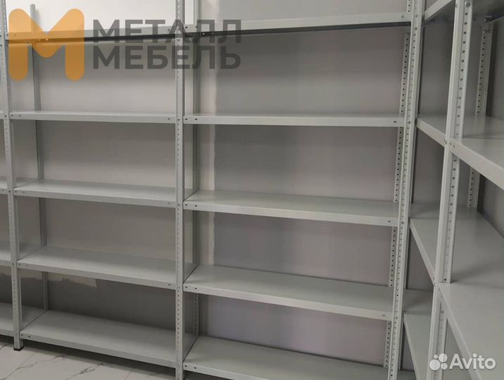 Металлический стеллаж с полками от производителя