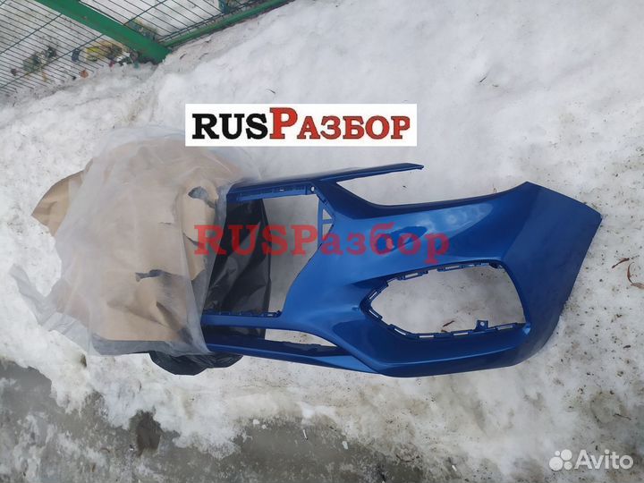 Бампер окрашенный в цвет Хендай Солярис 2017