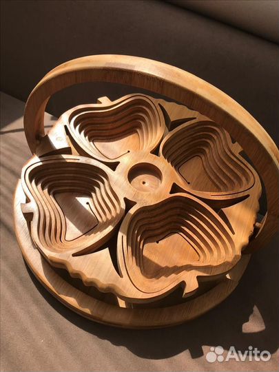 Менажница из дерева Полезная вещь в хозяйстве