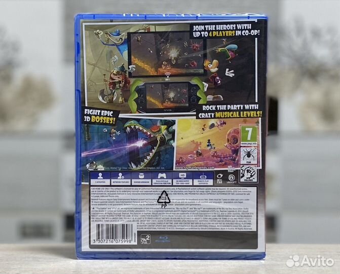 Rayman Legends (Новый Диск, Английская версия) PS4