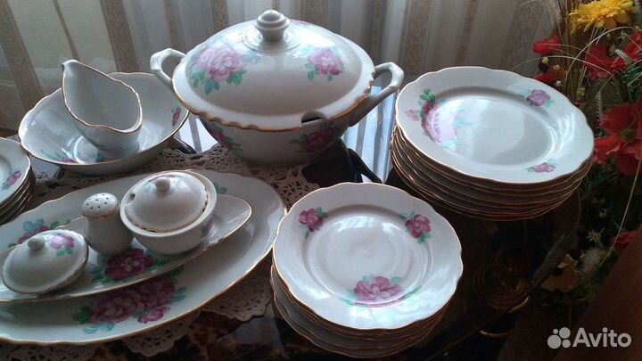 Столовый сервиз фарфор Дулёво