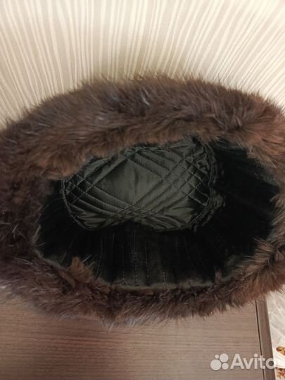 Норковая шапка мужская