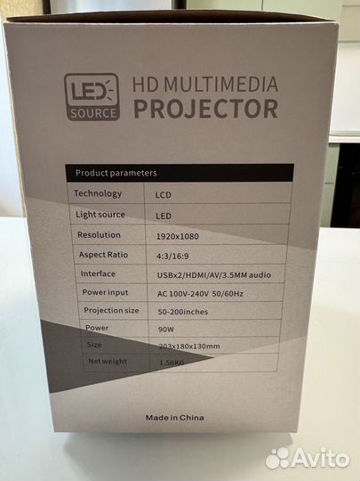 Проектор LED 1080p