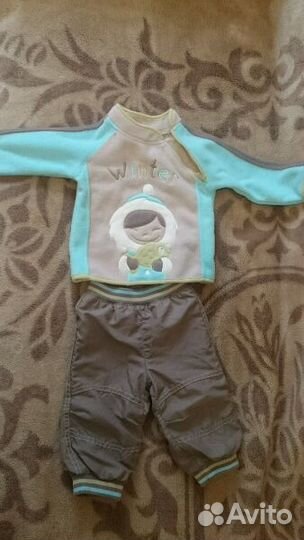 Теплый костюм (брючки+ кофточка)