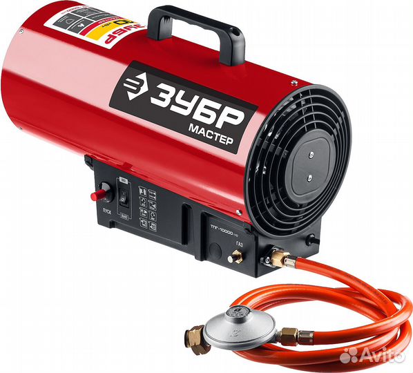 Газовая тепловая пушка зубр, 10 кВт