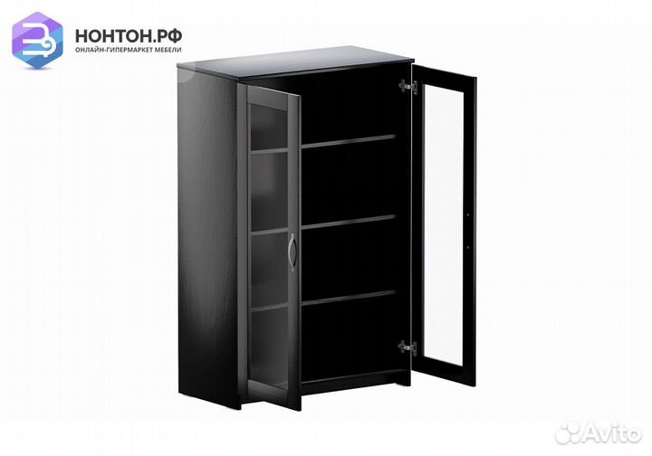 Шкаф-витрина Сириус дуб венге